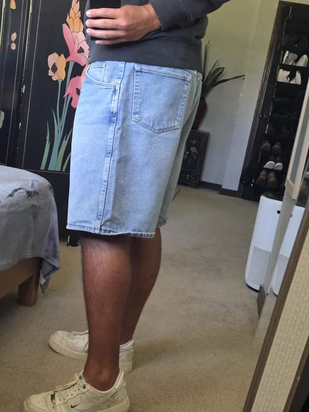 Wrangler VTG Men's Light Wash Denim Jean Shorts